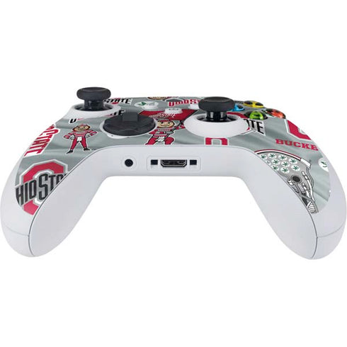 Ohio State University Pattern Xbox Series S Controller Skin